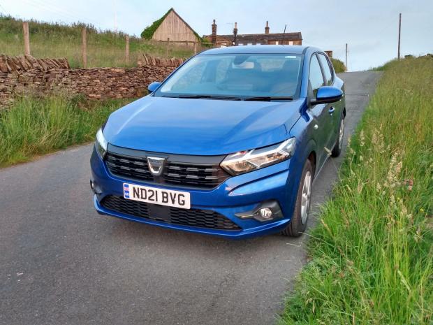 Tottenham Independent: The Sandero pictured with a West Yorkshire backdrop 